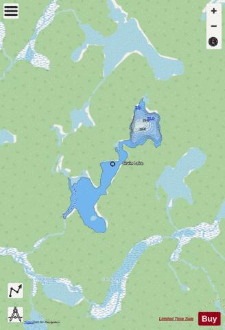 Crain Lake depth contour Map - i-Boating App - Streets