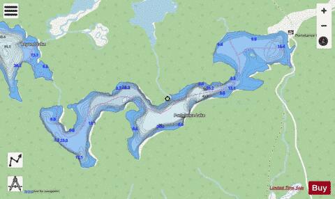 Portelance L. depth contour Map - i-Boating App - Streets