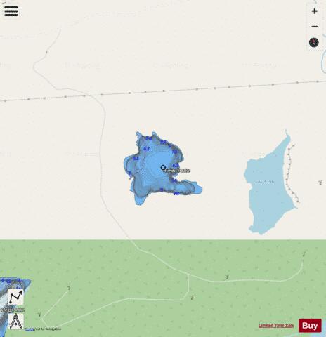 Himdick Lake depth contour Map - i-Boating App - Streets
