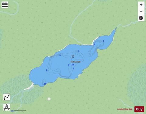 Cavell Lake depth contour Map - i-Boating App - Streets