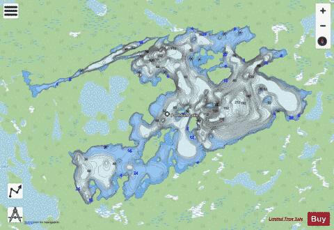 Poohbah Lake depth contour Map - i-Boating App - Streets