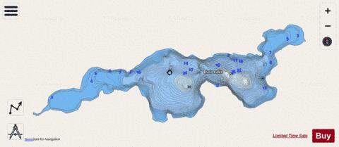 Blair Lake depth contour Map - i-Boating App - Streets