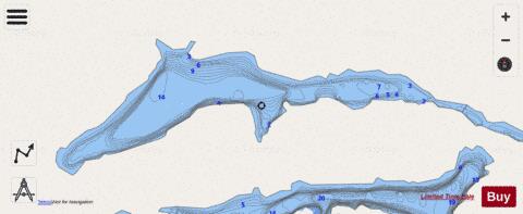 Stout Lake depth contour Map - i-Boating App - Streets