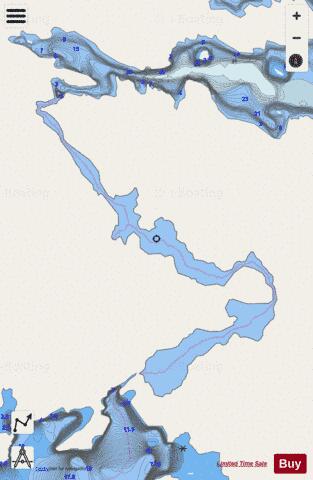 CA_ON_V_d94a42cbdc5043fb98292b5dc6d7b368 depth contour Map - i-Boating App - Streets