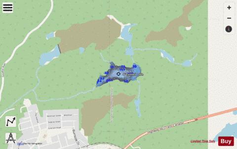 O'Connell Lake depth contour Map - i-Boating App - Streets