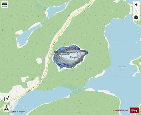Arpin Lake depth contour Map - i-Boating App - Streets