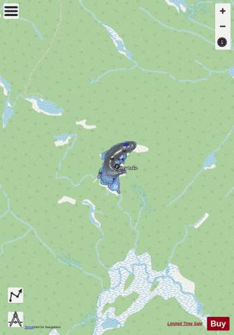 Bailey Lake depth contour Map - i-Boating App - Streets