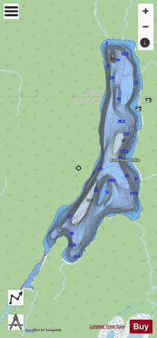 Barehead Lake depth contour Map - i-Boating App - Streets