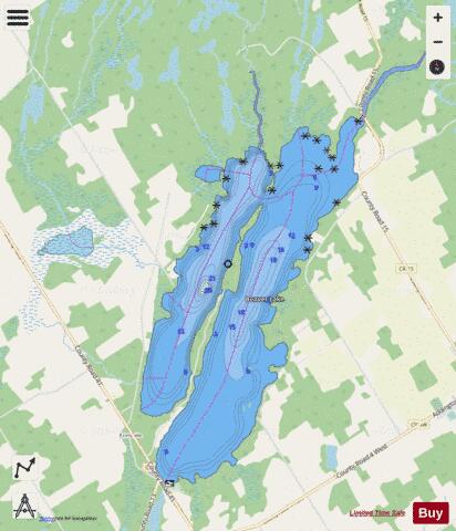 Beaver Lake depth contour Map - i-Boating App - Streets
