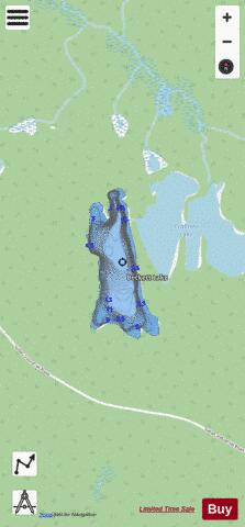 Beckett Lake / Barbara Lake depth contour Map - i-Boating App - Streets