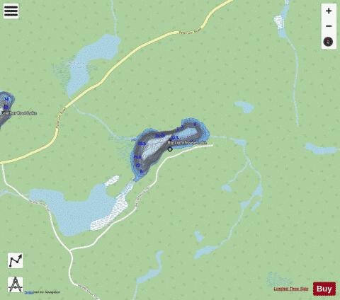 Big Lighthouse Lake depth contour Map - i-Boating App - Streets