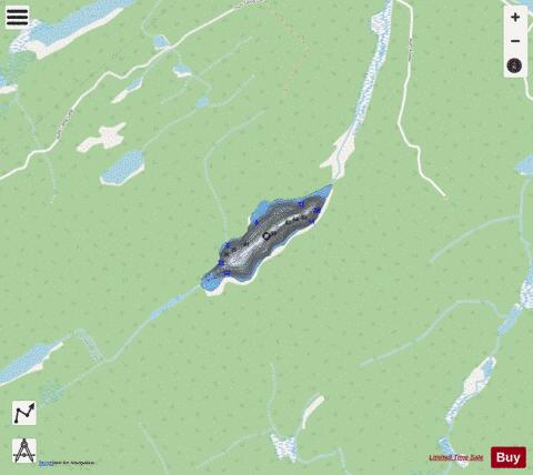Big Mair Lake depth contour Map - i-Boating App - Streets