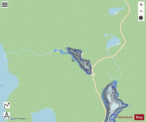 Bill Lake Beaver Dam depth contour Map - i-Boating App - Streets