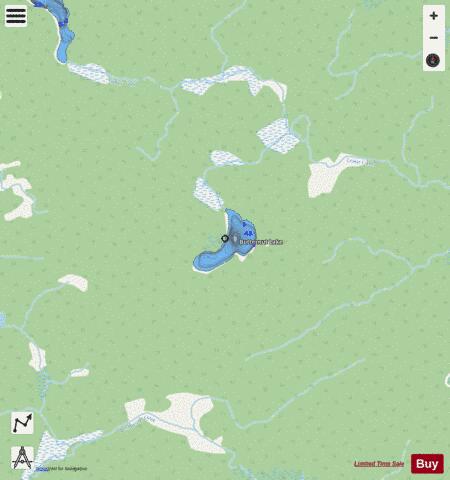 Butternut Lake depth contour Map - i-Boating App - Streets