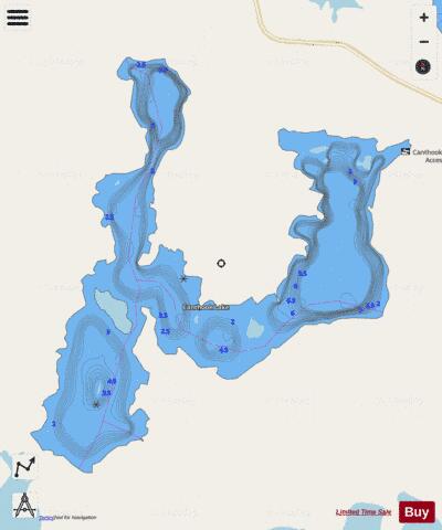 Canthook Lake depth contour Map - i-Boating App - Streets
