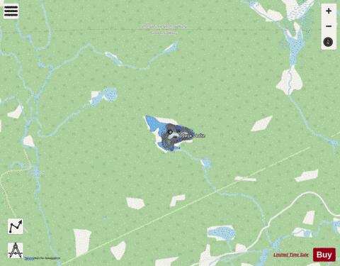 Caya Lake, Sudbury depth contour Map - i-Boating App - Streets