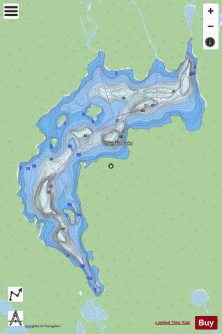 Charlotte Lake depth contour Map - i-Boating App - Streets