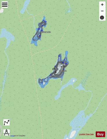 Cod Lake depth contour Map - i-Boating App - Streets