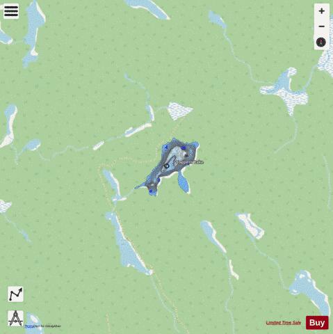 Coppens Lake / Lake # 13 depth contour Map - i-Boating App - Streets
