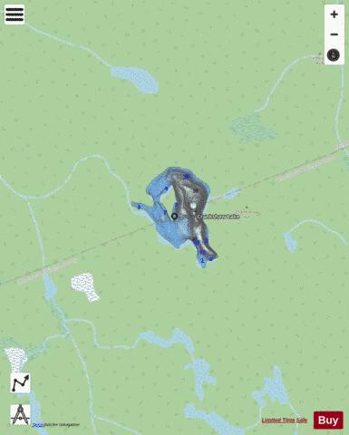 Crankshaw Lake depth contour Map - i-Boating App - Streets