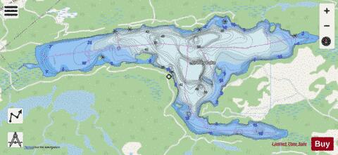 Crosby Lake depth contour Map - i-Boating App - Streets