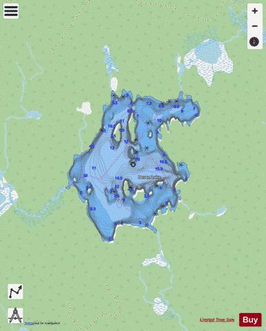 Devon Lake depth contour Map - i-Boating App - Streets