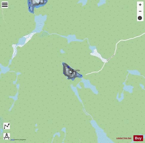 Dixie Lake A depth contour Map - i-Boating App - Streets