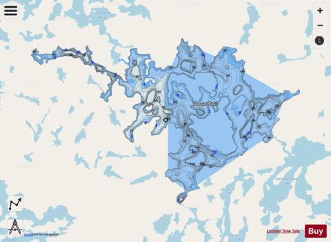 Donald Lake depth contour Map - i-Boating App - Streets