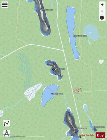 Eagle Lake #12 depth contour Map - i-Boating App - Streets