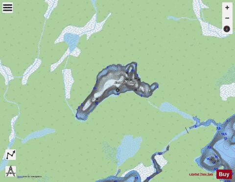 East Paint Lake depth contour Map - i-Boating App - Streets