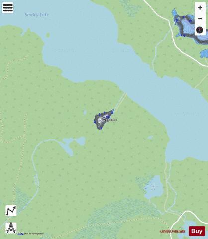 Fog Lake depth contour Map - i-Boating App - Streets