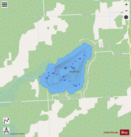 Francis Lake depth contour Map - i-Boating App - Streets