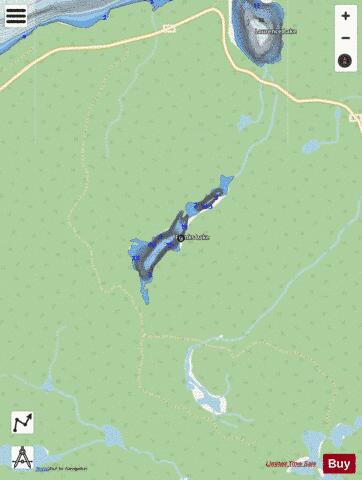 Franks Lake depth contour Map - i-Boating App - Streets