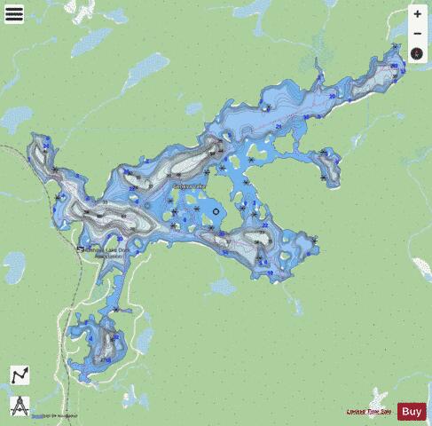 Geneva Lake depth contour Map - i-Boating App - Streets