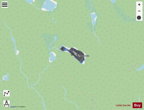 Glassy Lake depth contour Map - i-Boating App - Streets