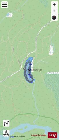 Green Lake / McHale Lake depth contour Map - i-Boating App - Streets