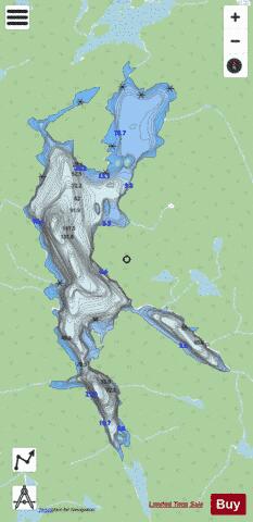 Greenhedge Lake depth contour Map - i-Boating App - Streets