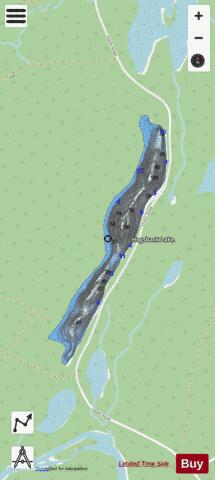 Hogsback Lake depth contour Map - i-Boating App - Streets