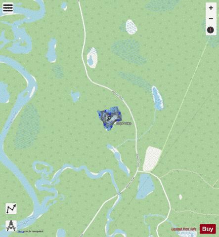 Hope Lake depth contour Map - i-Boating App - Streets