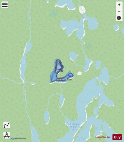 Elbow Lake / No. 7 depth contour Map - i-Boating App - Streets