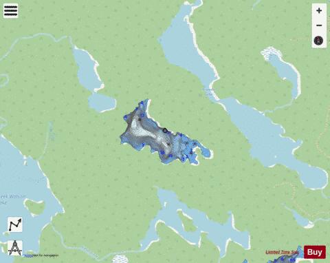 Howard Lake Sault Ste Marie depth contour Map - i-Boating App - Streets
