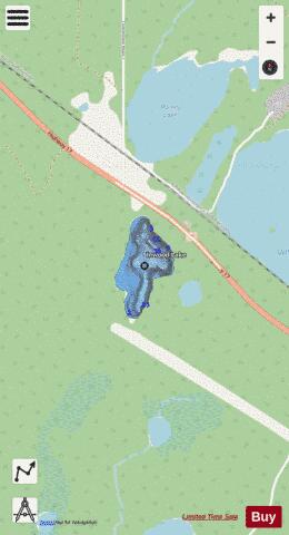 Inwood Lake depth contour Map - i-Boating App - Streets