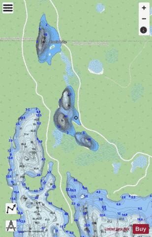 Jessup Lake Nordica depth contour Map - i-Boating App - Streets