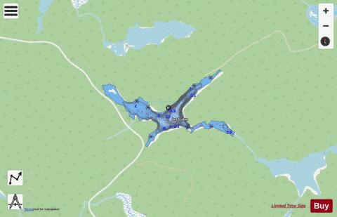 Jet Lake depth contour Map - i-Boating App - Streets