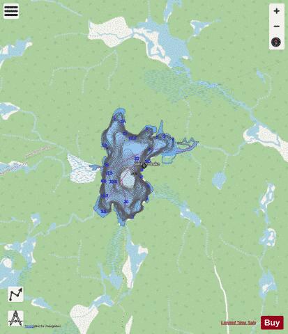 Jonsons Lake depth contour Map - i-Boating App - Streets