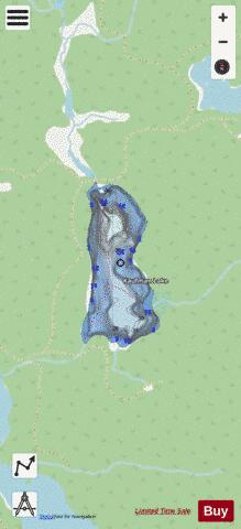 Kaufman Lake depth contour Map - i-Boating App - Streets