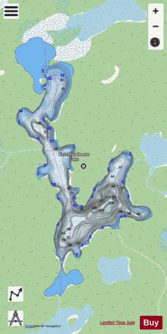 Ketchiwaboose Lake depth contour Map - i-Boating App - Streets