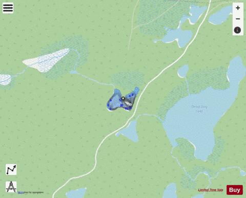 Lake No 10, Cochrane depth contour Map - i-Boating App - Streets