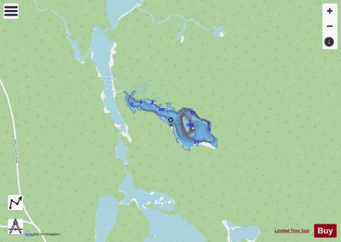 Lake No 2DA0813 Stetham depth contour Map - i-Boating App - Streets