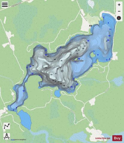 Lake Wollaston depth contour Map - i-Boating App - Streets